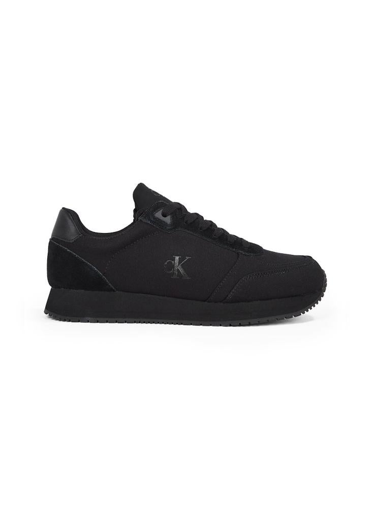 Calvin Klein Jeans Runner Sock Lace Up Canvas Trainers  - Image 1