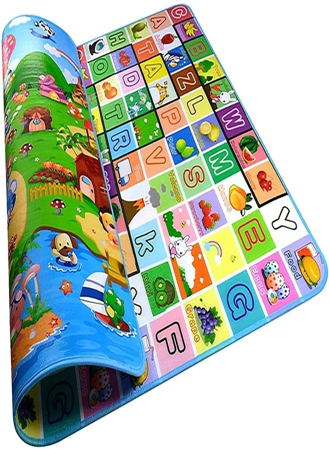 Ostin Double Sided Waterproof Baby Mat Baby Crawl Play Mat Kids Infant Crawling Play Mat Carpet Baby Play & Crawl Mat with Zip Bag to Carry (Large Size - 6 X 4 ft) Playmat for Babies, Assorted Design - Image 1