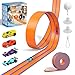 ADUSRIZ Flex Tracks 15 Ft Flexible Race Car Track for Kids with 2 Suction Cups Race Car Ramp Track Compatible with Diecast 164th Cars Birthday Gifts for Boys Girls Ages 3 - Image 2