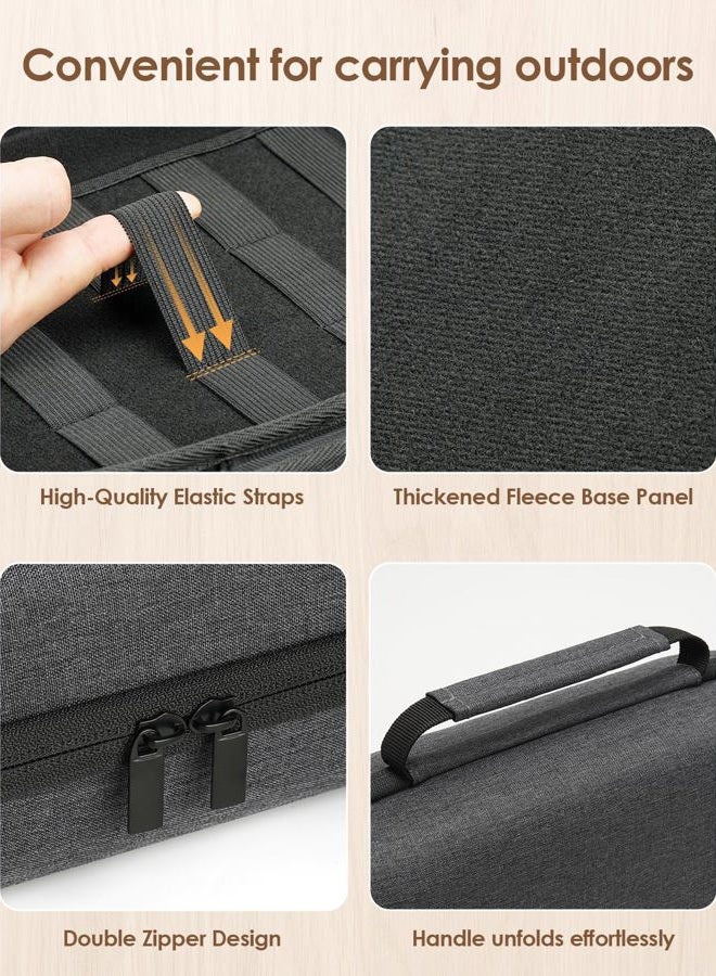 SQERO Knife Case for 40+ Pocket Knives, Display Collection Case, Folding Knife Holder, Butterfly Knives Storage Organizer, Knife Storage Items - Image 4