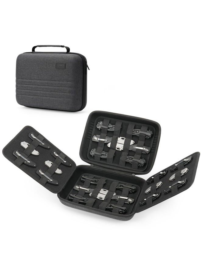 SQERO Knife Case for 40+ Pocket Knives, Display Collection Case, Folding Knife Holder, Butterfly Knives Storage Organizer, Knife Storage Items - Image 1