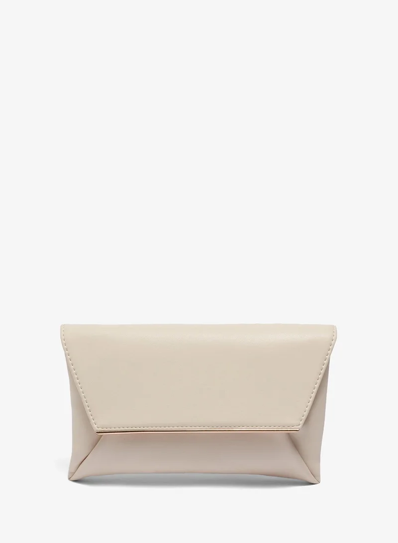 Matalan Beige Cream Clutch Bag With Strap for Women | Best Price UAE