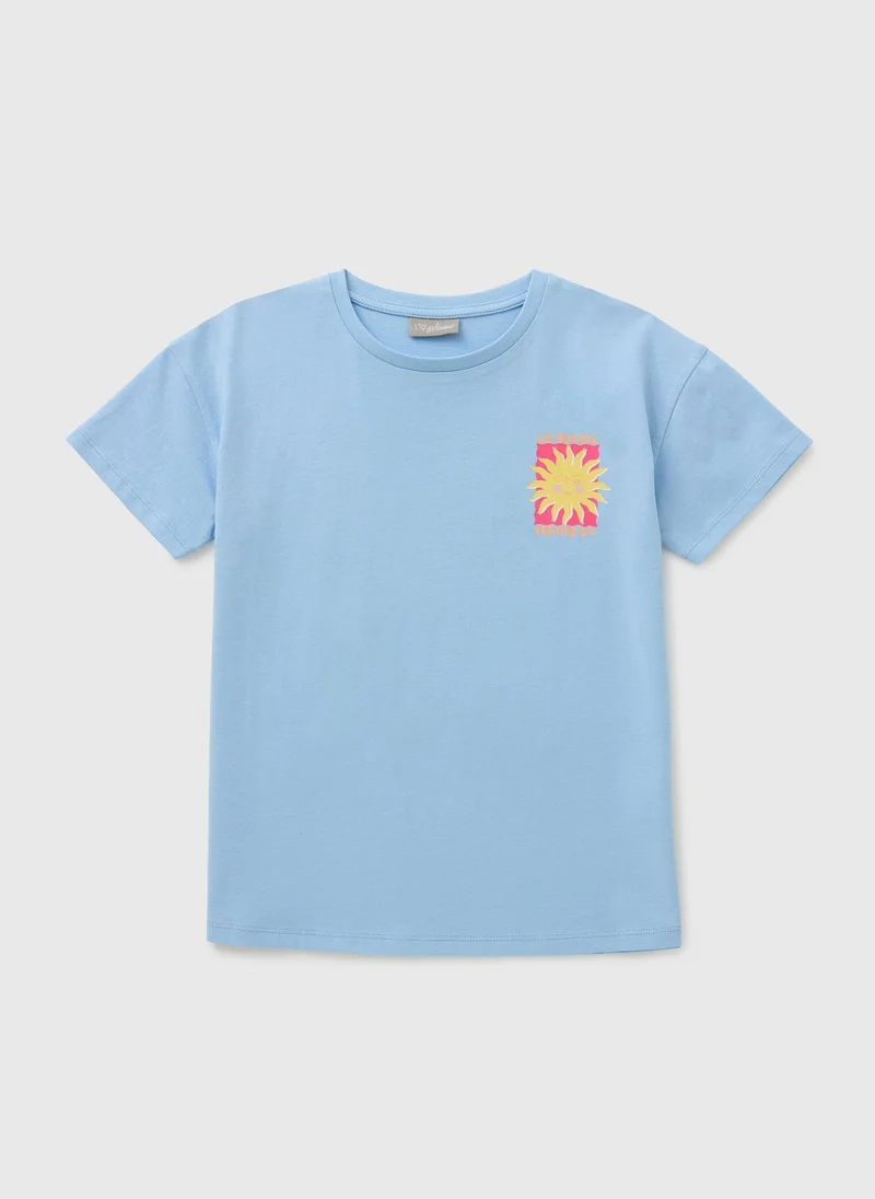 ماتلان Girls Blue Sun T-Shirt