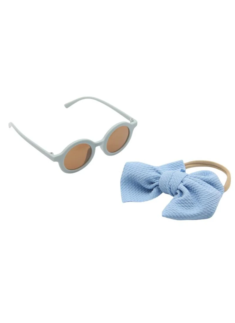 دىدانيالا Maria Glasses  and Headband Set For Babies and Girls Sky Blue