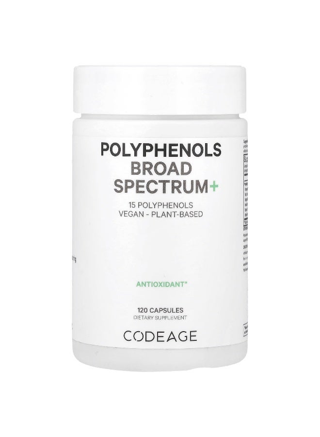 Codeage, Polyphenols Broad Spectrum+, 120 Capsules - Image 1