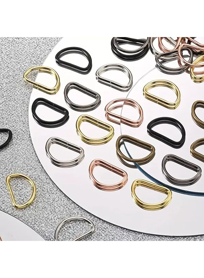 50pcs 1 Inch Golden Metal D Rings Durable Zinc Alloy for Handbag Belts Keychains - Image 4