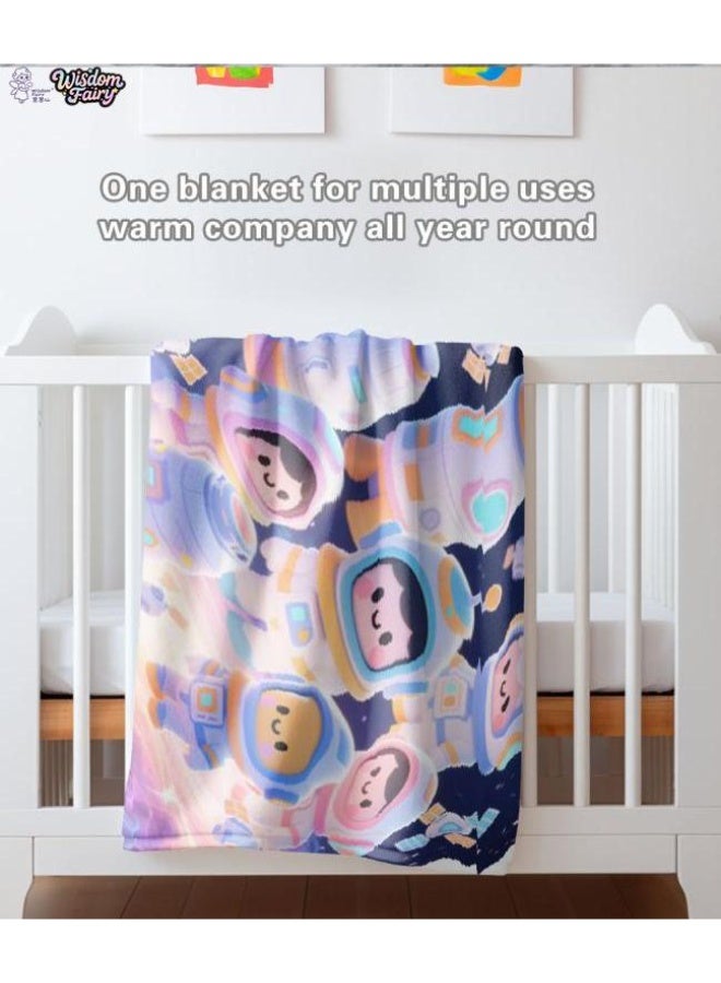 general Wisdom Fairy (latest) flannel thin blanket (warm and comfortable, suitable for sleep, game use, dust and sandproof) 150cm*200cm - 42 - Image 1