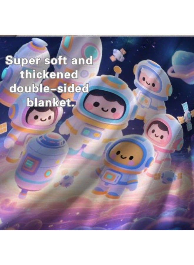 general Wisdom Fairy (latest) flannel thin blanket (warm and comfortable, suitable for sleep, game use, dust and sandproof) 150cm*200cm - 42 - Image 5