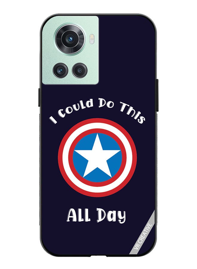 VR CREATIVE Protective Case Cover For OnePlus 10R Captain American Design Multicolour - Image 1