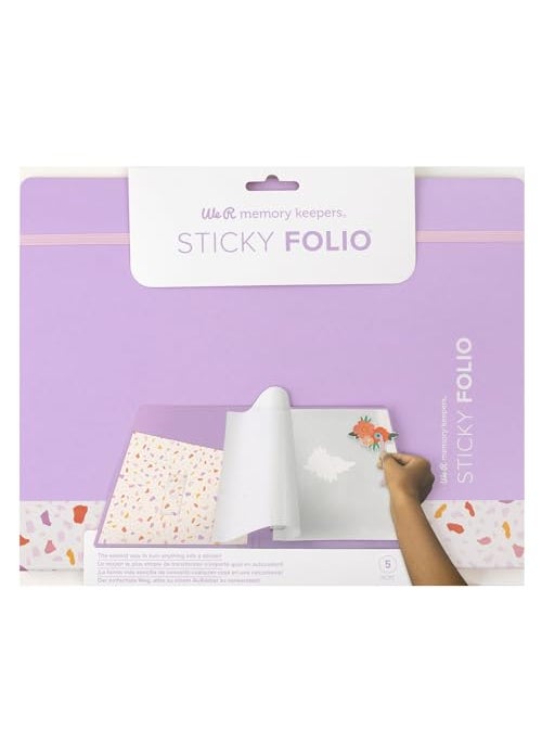 We R Memory Keepers We R Memory Keepers Sticky Foil LilacThemed File Folder with Permanent Adhesive 11 x 85 in 