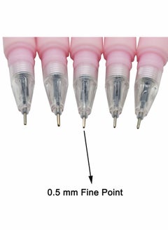 Y&D Gel Pens 8 PCS Cherry Blossom Flower Pen Black Ink Medium Point for Students Kids Women Girls Friends, Party Favor Decor  - Image 4