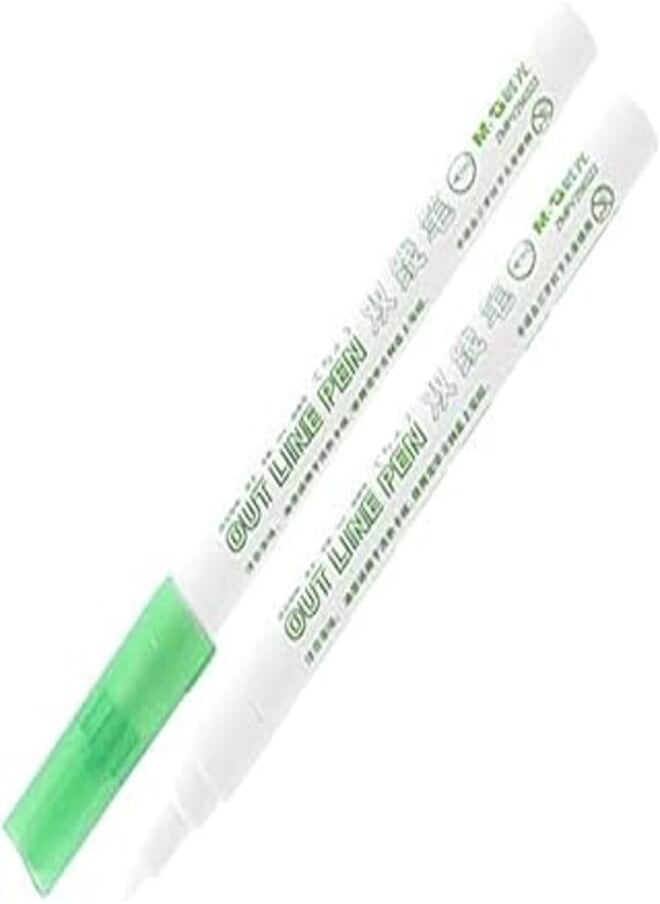 M&G M&G Green Outline Marker Pen No: Zmpv250366 
