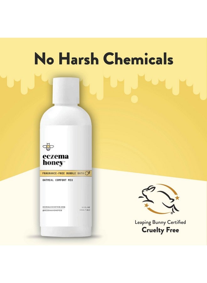 ECZEMA HONEY Fragrance-Free Oatmeal Comfort Bubble Bath - Sensitive Skin Body Wash & Bath Soak - Moisturizing Bath Products - Nourishing Bubble Bath For Women, Men, & Kids (12 Oz) - Image 5