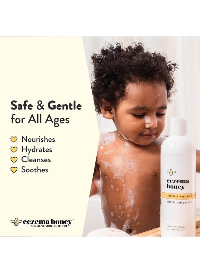 ECZEMA HONEY Fragrance-Free Oatmeal Comfort Bubble Bath - Sensitive Skin Body Wash & Bath Soak - Moisturizing Bath Products - Nourishing Bubble Bath For Women, Men, & Kids (12 Oz) - Image 3