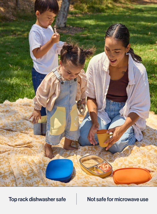 Lalo Bento Box - BPA-Free Bento Box For Kids & Toddlers, Leak-Proof, Dishwasher Safe, Easy to Open & Clean Silicone & Stainless Steel Lunch Box For Kids, Portable for Daycare or Travel - Sage - Image 5