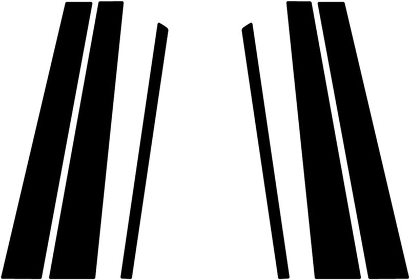 DEMULAX Car Black Pillar Posts Decal Cover for CR-V 2002-2006 - Image 1