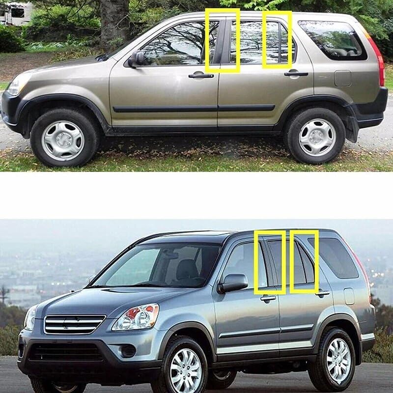 DEMULAX Car Black Pillar Posts Decal Cover for CR-V 2002-2006 - Image 5