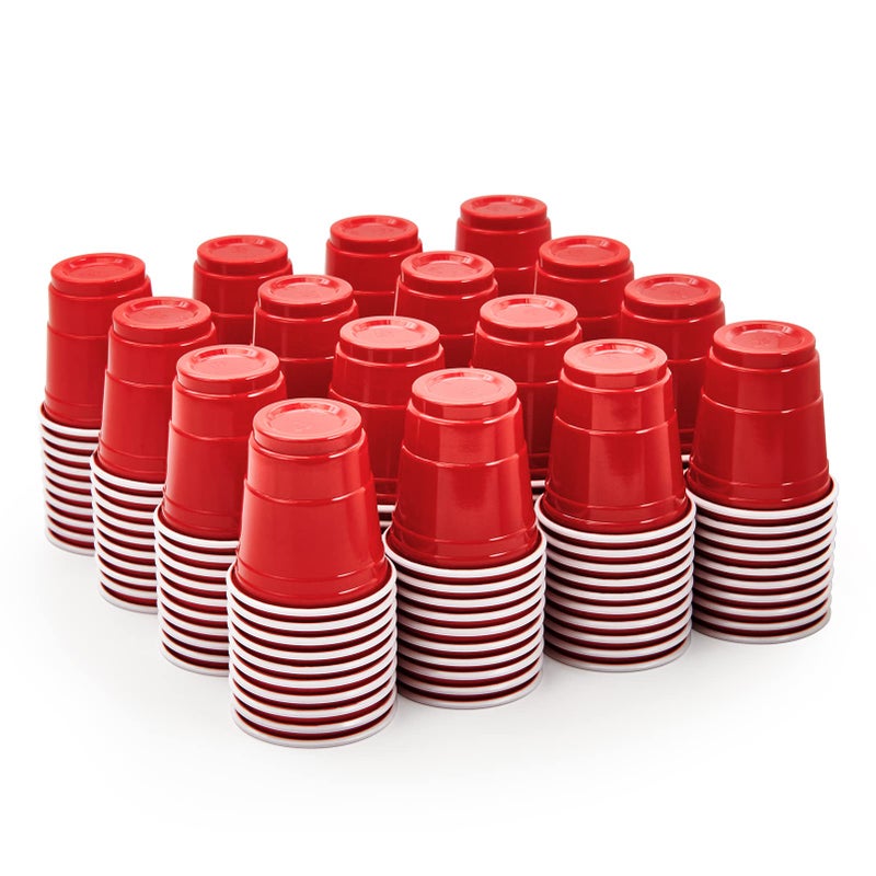 Lilymicky Lilymicky 600 PACK 2 oz Plastic Shot Glasses  Mini Red Disposable Shot Cups for Parties  Carnivals  and Any Events - Image 4