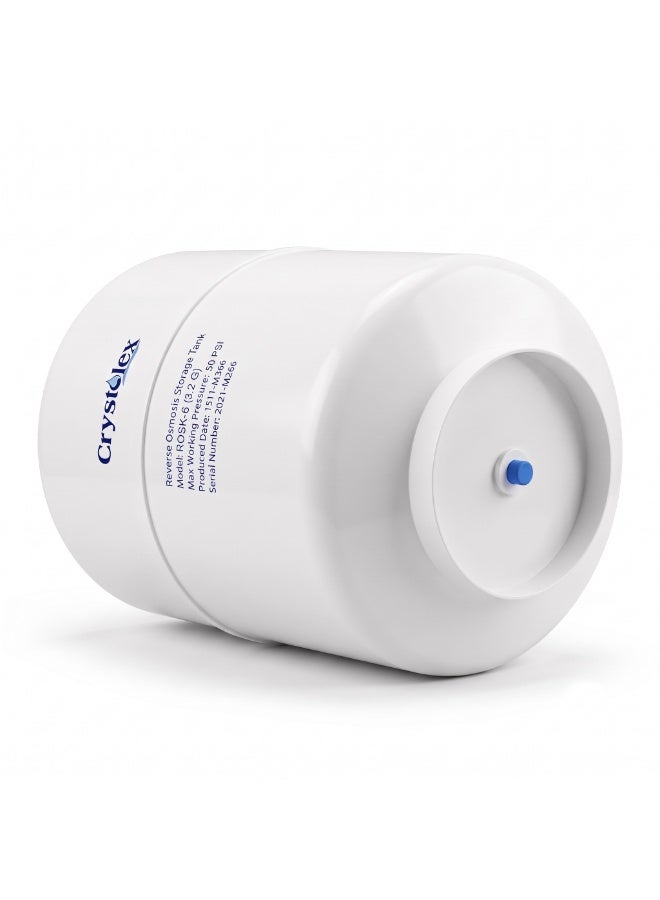 Crystolex Reverse Osmosis Pressure Tank for RO Water Purifier | Food Grade Steel Water Storage Tank | High Pressure Durable RO Replacement Water Storage Container (3.2 Gallons Pressure Tank) | RO Water Tank - Image 3