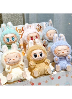 Bubble Mart Heart Macaron 2nd Generation Sitting Party Vinyl Face Plush Doll Toy Blind Box-Height:1 Random