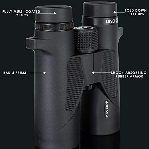 Barska AB12772 Level HD Waterproof Binoculars 10x42, Black - Image 3