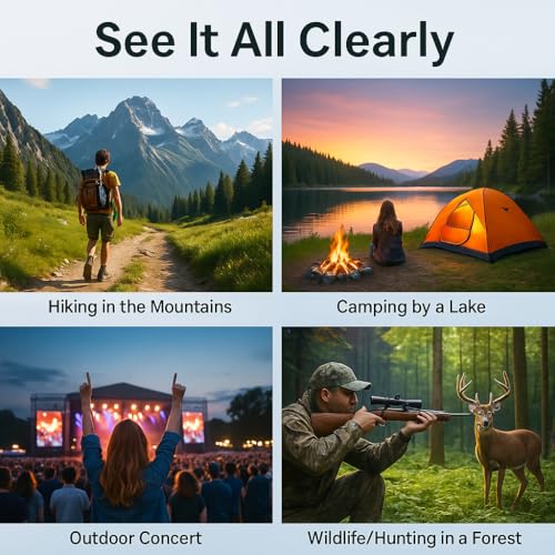 Barska AB12772 Level HD Waterproof Binoculars 10x42, Black - Image 5