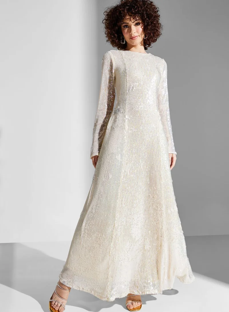 TOPSHOP Sequin Detail Dress
