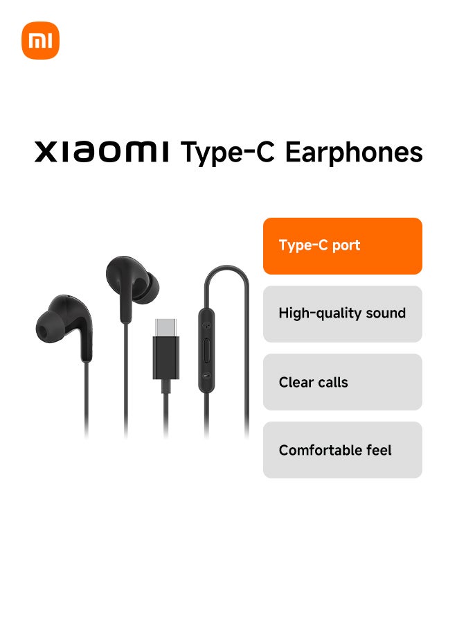 Xiaomi Earphone Type-C Port BHR8930GL Black - Image 1