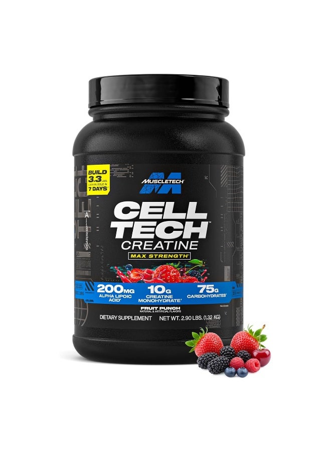 MuscleTech Cell Tech Most Powerful Creatine Powder - Fruit Punch - 1.36 KG - Image 1