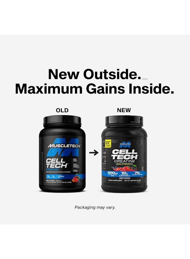 MuscleTech Cell Tech Most Powerful Creatine Powder - Fruit Punch - 1.36 KG - Image 2