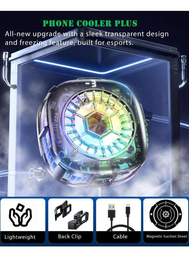 Magnetic mobile phone cooler, iPad mobile phone cooling fan with semiconductor cooling chip, universal mobile phone radiator suitable for Tiktok live broadcast, outdoor Vlog, mobile games - Image 5