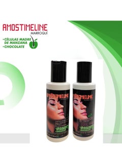 AMOSTIMELINE Cirugia/ Tratamiento Capilar con Keratina y Células Madre - Alisado y Brillo sin Formaldehído - Mascarilla de 4 oz con Brasileña, Chocolate y Botox  - Image 2