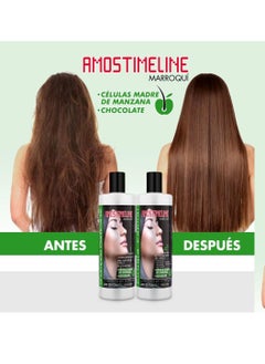 AMOSTIMELINE Cirugia/ Tratamiento Capilar con Keratina y Células Madre - Alisado y Brillo sin Formaldehído - Mascarilla de 4 oz con Brasileña, Chocolate y Botox  - Image 4