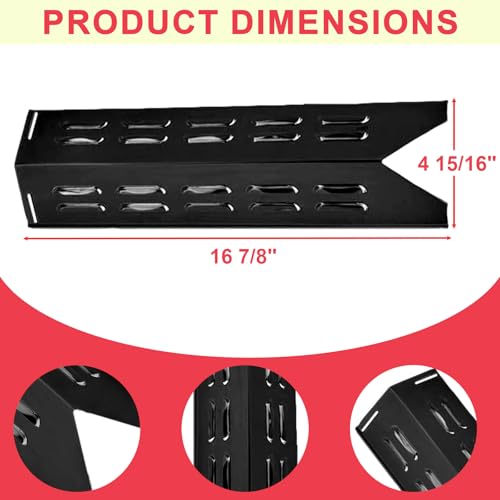 DcYourHome Heat Plate Replacement Parts for Select Outdoor Gourmet Gas Grill Models, for Royal Gourmet 8-Burner Gas Grill, Outdoor Gourmet Parts FSOGBG3002, FSOGBG3000, FSOGBG1203, Porcelain Steel - Image 5