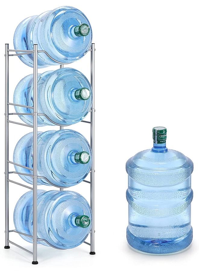 CityRiya-Long 4 Tier Water Bottle Stand 5 Gallon Water Bottle Holder Water Bottle Storage Rack For Office Home And Kitchen - Image 1