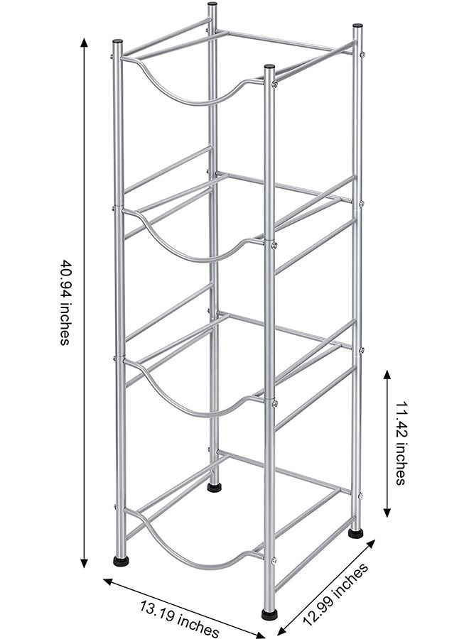 CityRiya-Long 4 Tier Water Bottle Stand 5 Gallon Water Bottle Holder Water Bottle Storage Rack For Office Home And Kitchen - Image 4