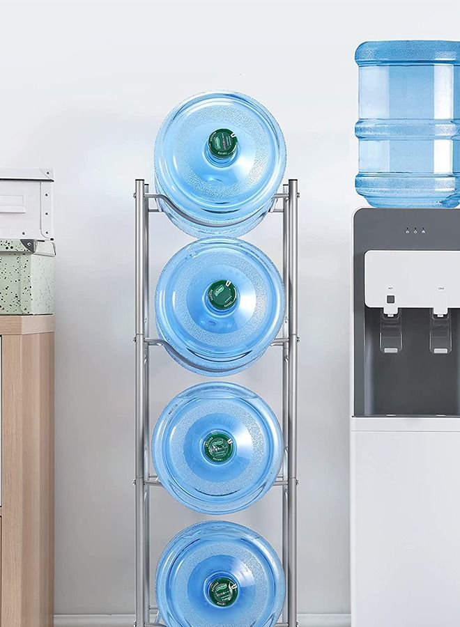 CityRiya-Long 4 Tier Water Bottle Stand 5 Gallon Water Bottle Holder Water Bottle Storage Rack For Office Home And Kitchen - Image 2