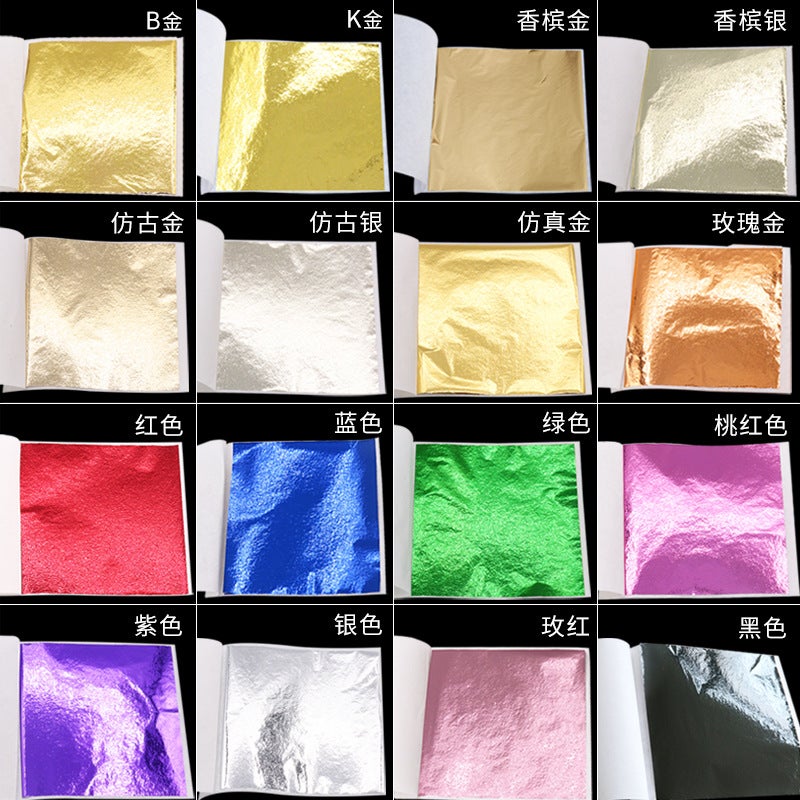 Forever Foil/Gold Foil Batch 9*9 Gold Foil Paper Gold Foil Taiwan Gold Foil Nail Art Raw Materials Gold And Silver Foil - Image 4