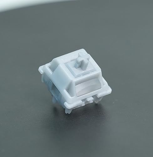 GATERON Smoothie Silver Keyboard Switches Linear RGB LED 5 Pin Factory Prelubed 45gf Full POM Key Switches for MX Mechanical Keyboard105PCS - Image 3