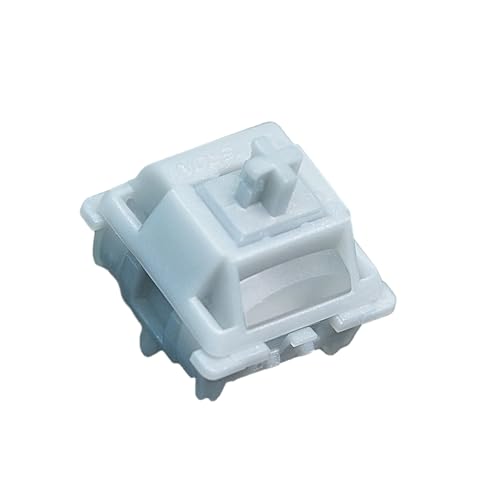 GATERON Smoothie Silver Keyboard Switches Linear RGB LED 5 Pin Factory Prelubed 45gf Full POM Key Switches for MX Mechanical Keyboard105PCS - Image 1