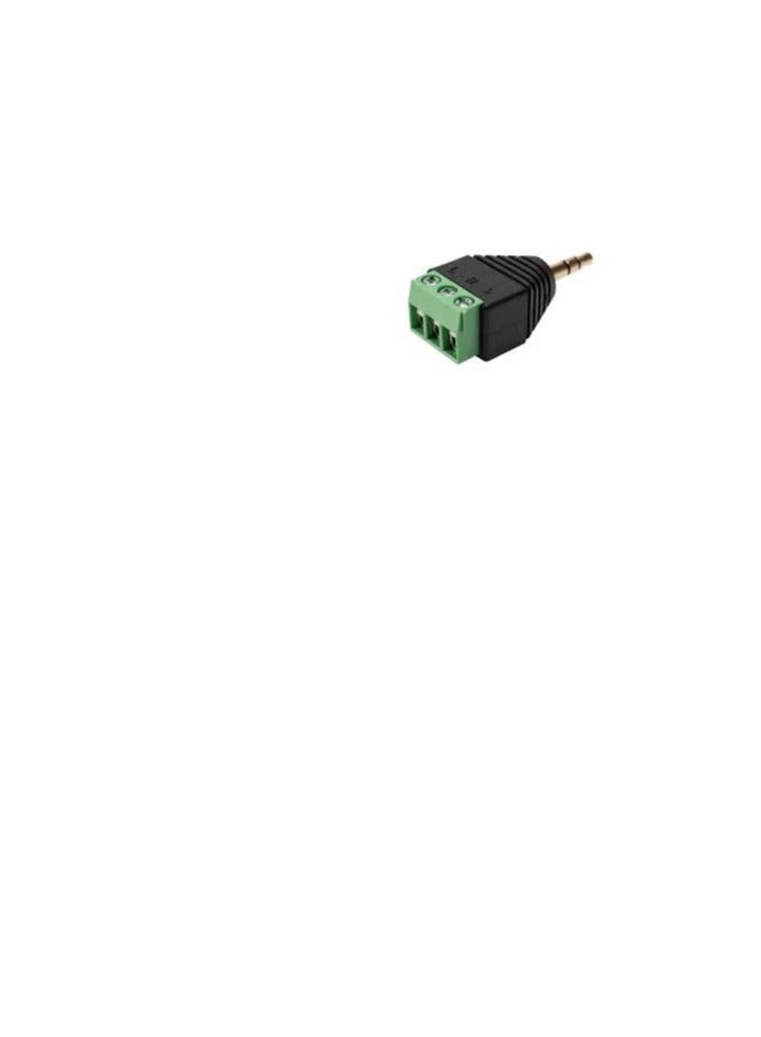 DKURVE 3.5mm Male Plug 3 Pole 3 Pin Terminal Block Stereo Audio Connector