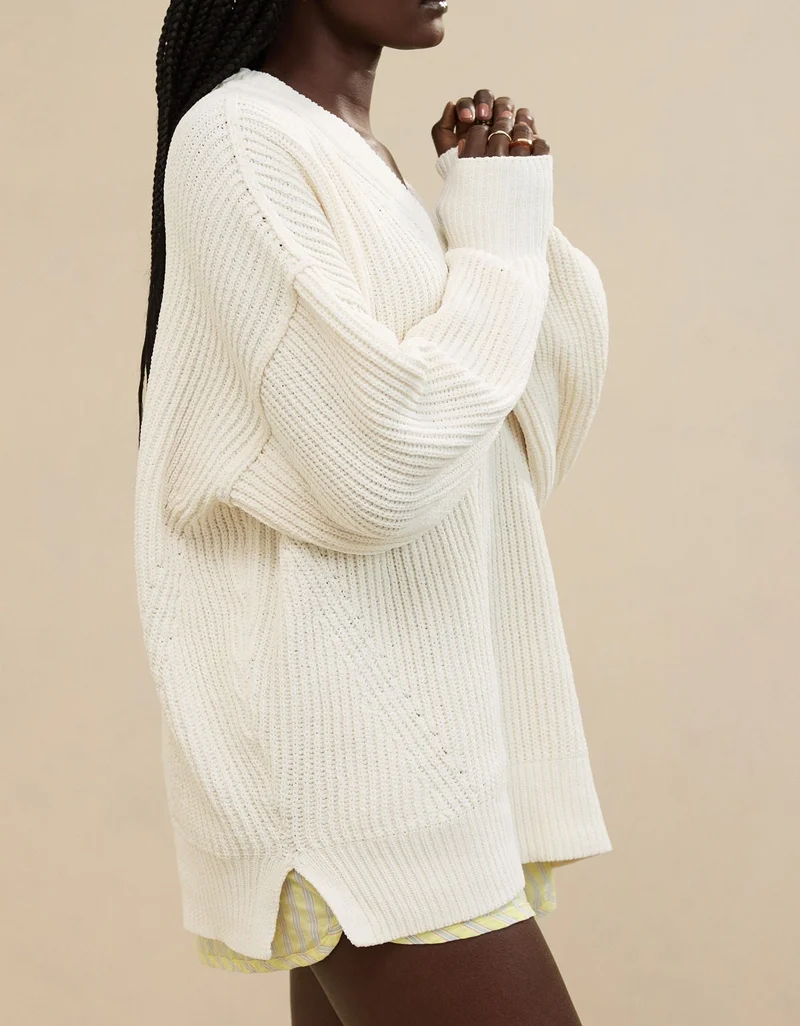 Aerie Aerie Beyond Chenille V-Neck Sweater