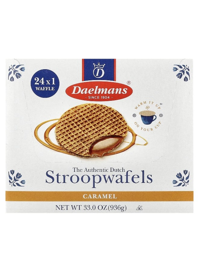 Daelmans Daelmans, Stroopwafels, Caramel, 24 Waffles, 1.38 oz (39 g ) Each  - Image 1
