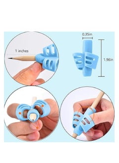 Generic Pencil Grips  DMFLY Pencil Grips For Kids Handwriting, Children Pen Writing Aid Grip Set Posture Correction Tool For Kids Preschoolers Children  Hollow Ventilation Design  3 Pcs  - Image 2