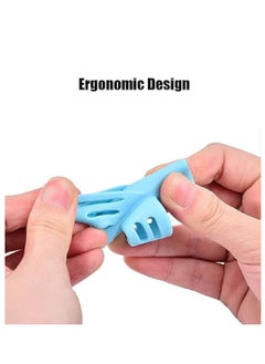 Generic Pencil Grips  DMFLY Pencil Grips For Kids Handwriting, Children Pen Writing Aid Grip Set Posture Correction Tool For Kids Preschoolers Children  Hollow Ventilation Design  3 Pcs  - Image 4