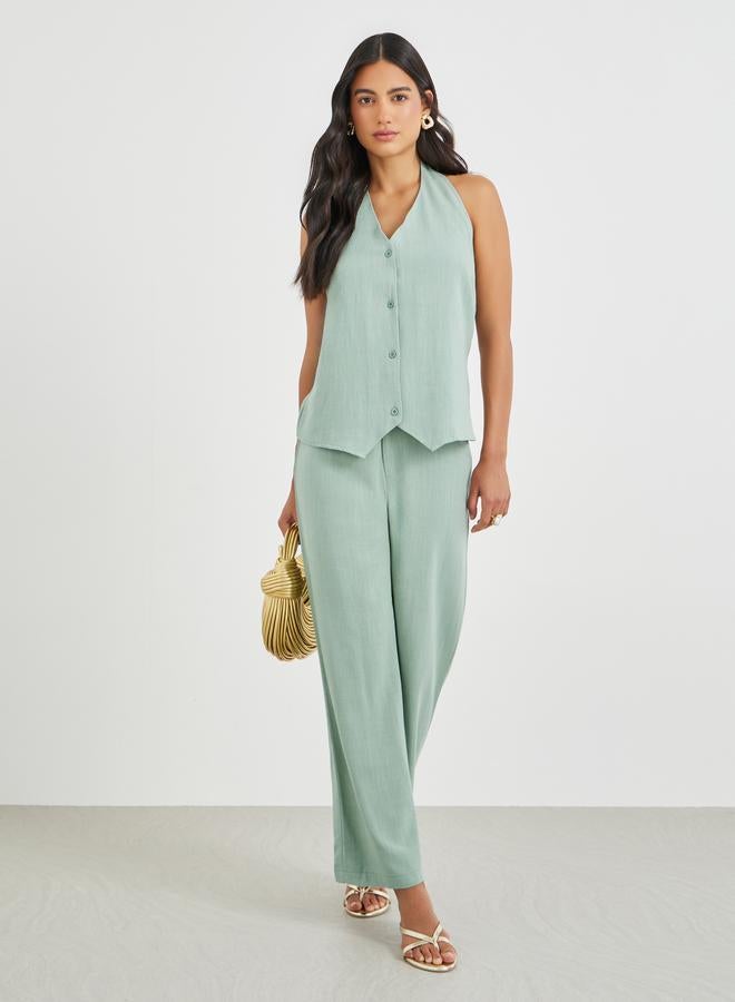 Styli Mid Rise Wide Leg Pants - Image 1