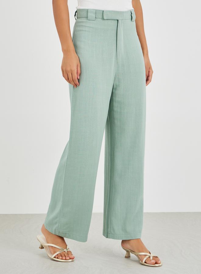 Styli Mid Rise Wide Leg Pants - Image 2