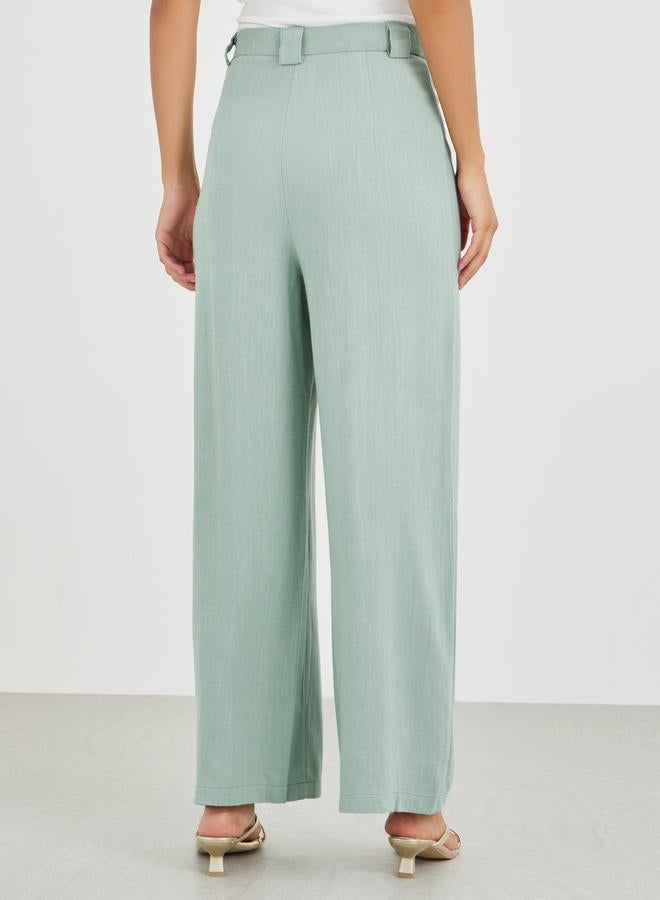 Styli Mid Rise Wide Leg Pants - Image 4