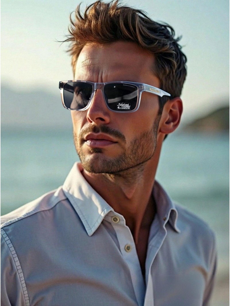 Armani Classic Sunglasses Men's Fashion Sunglasses Sliver - Image 2
