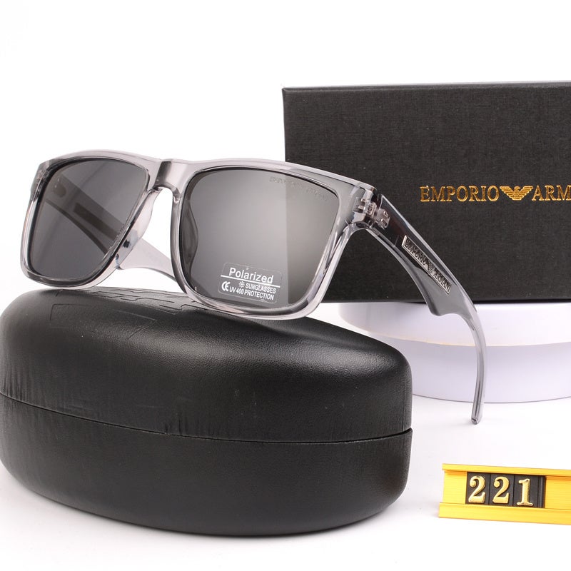 Armani Classic Sunglasses Men's Fashion Sunglasses Sliver - Image 1